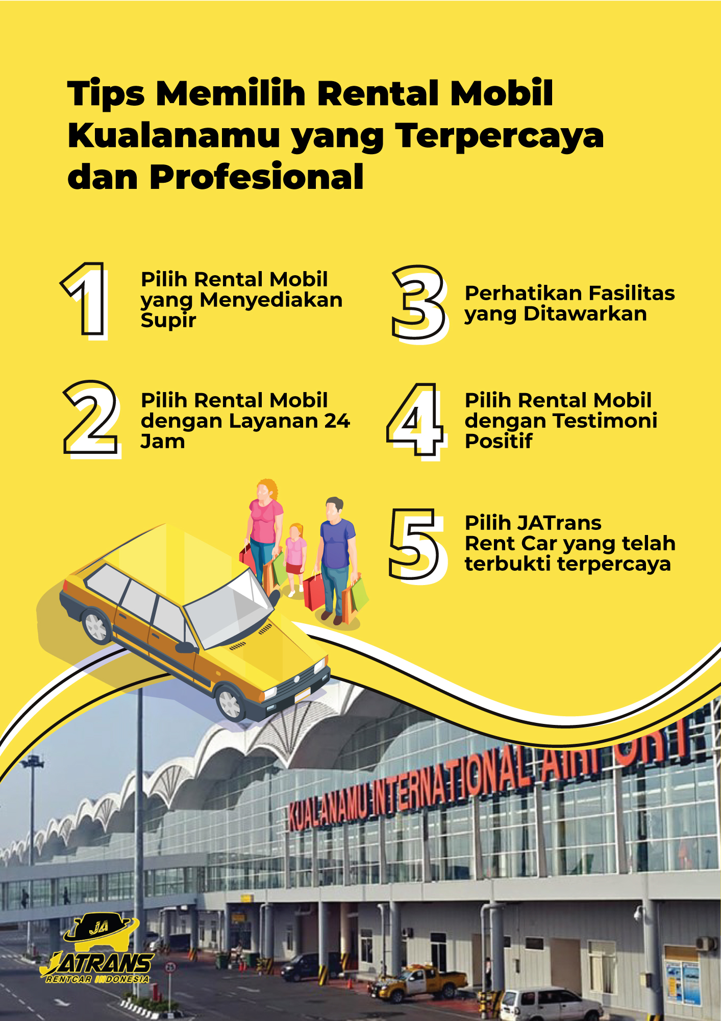 Tips Memilih Rental Mobil Kualanamu yang Terpercaya dan Profesional